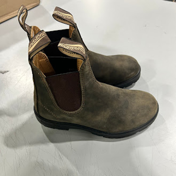 BLUNDSTONE ELASTIC SIDED BOOT LINED 585 - SIZE: MEN 3 - RUSTIC BROWN BLUNDSTONE ELASTIC SIDED BOOT LINED 585 - SIZE: MEN 3 - RUSTIC BROWN