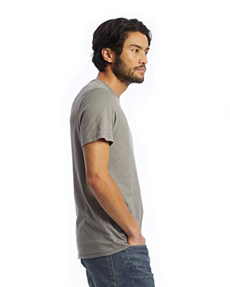 HANES ALTERNATIVE MEN'S SLUB KEEPER TEE WASHED GRAY M - ELEPHANT GRAY