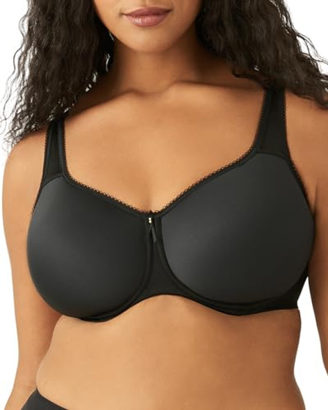 855192 Wacoal Women's Basic Beauty Unlined Underwire Full Coverage Bra, Black New 855192 Wacoal Women's Basic Beauty Unlined Underwire Full Coverage Bra, Black New
