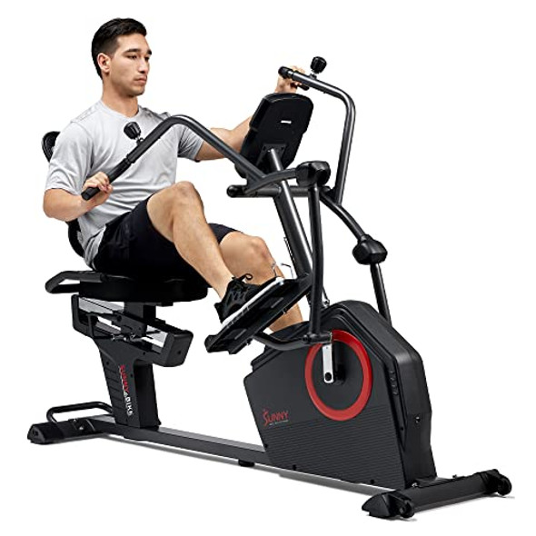 SUNNY HEALTH FITNESS MAGNETIC RECUMBENT EXERCISE BIKE SF-RBE4886SMART - BLACK SUNNY HEALTH FITNESS MAGNETIC RECUMBENT EXERCISE BIKE SF-RBE4886SMART - BLACK