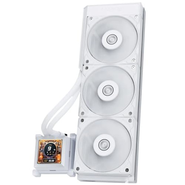LIAN-LI HYDROSHIFT LCD 360S PERFORMANCE 360MM AIO CPU LIQUID COOLER - WHITE LIAN-LI HYDROSHIFT LCD 360S PERFORMANCE 360MM AIO CPU LIQUID COOLER - WHITE