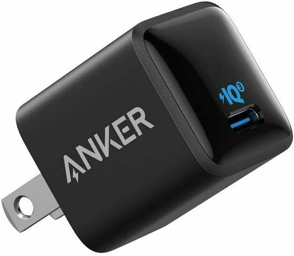 ANKER POWERPORT III NANO 18W USB C WALL CHARGER - BLACK