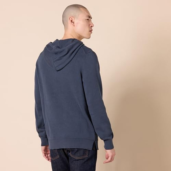 AMAZON ESSENTIALS MEN'S RELAXED-FIT HOODIE SWEATER - SIZE: MEN L - NAVY New AMAZON ESSENTIALS MEN'S RELAXED-FIT HOODIE SWEATER - SIZE: MEN L - NAVY New