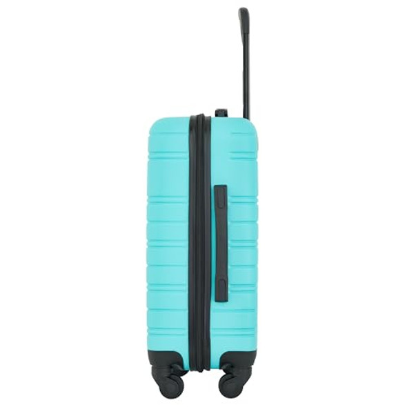 KENSIE PEONIES HARDSIDE CARRY-ON LUGGAGE WITH ID TAG 22 INCH KN-88332-440 - BLUE KENSIE PEONIES HARDSIDE CARRY-ON LUGGAGE WITH ID TAG 22 INCH KN-88332-440 - BLUE