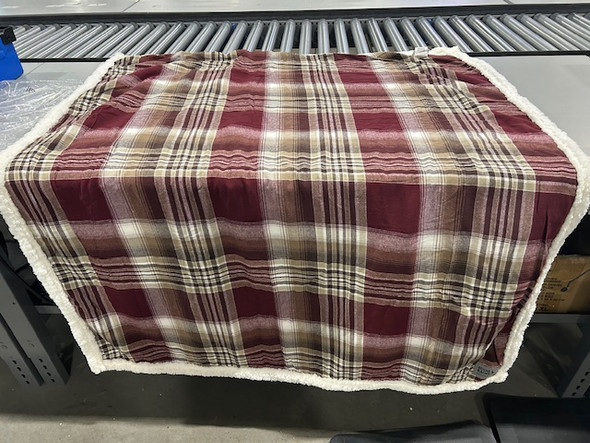 EDDIE BAUER PLAID BLANKET 48" BY 56" - MULTI EDDIE BAUER PLAID BLANKET 48" BY 56" - MULTI