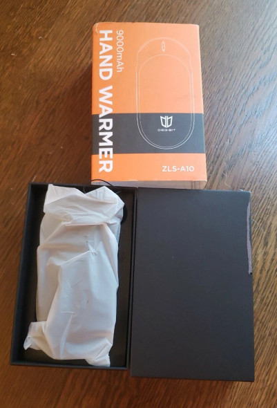 LEMLEON ZLS-A10 9000MAH RECHARGEABLE USB ELECTRIC HAND WARMER POWERBANK BLACK