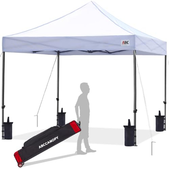 ABCCANOPY PATIO POP UP CANOPY TENT 10X10 COMMERCIAL-SERIES - WHITE ABCCANOPY PATIO POP UP CANOPY TENT 10X10 COMMERCIAL-SERIES - WHITE