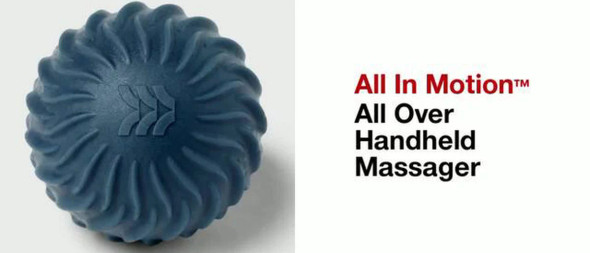 ALL IN MOTION ALL OVER HANDHELD MASSAGER RUBBER LATEX - BLUE ALL IN MOTION ALL OVER HANDHELD MASSAGER RUBBER LATEX - BLUE
