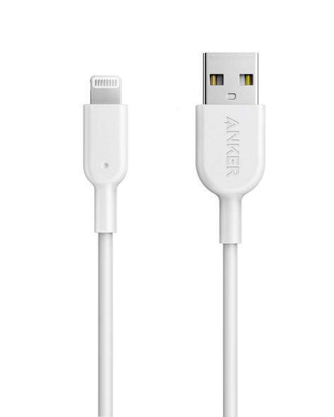 ANKER POWERLINE II LIGHTNING CABLE, 3FT USB CHARGING LIGHTNING CORD, 2 PACK
