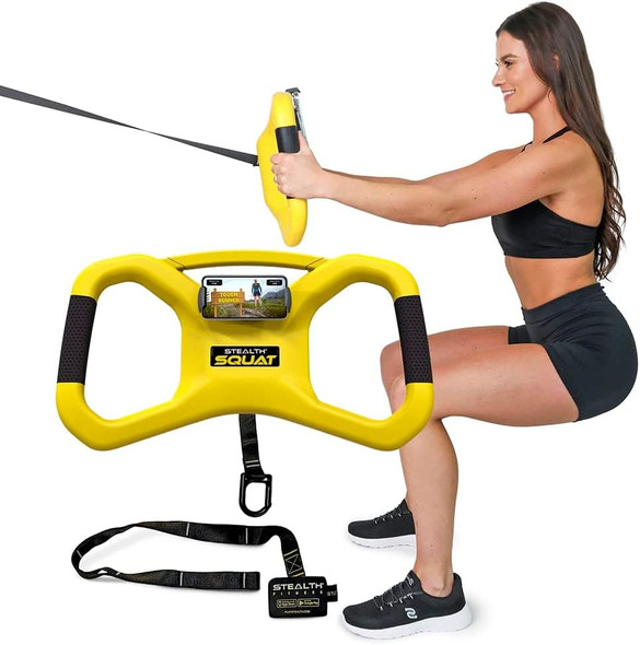 STEALTH FITNESS SQUAT TRAINER HOME FITNESS EQUIPMENT YELLOW STEALTH FITNESS SQUAT TRAINER HOME FITNESS EQUIPMENT YELLOW