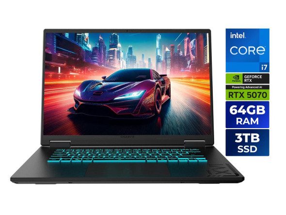 GIGABYTE - 16" GeForce RTX 5070 Laptop GPU - Intel Core i7-13620H  - 64GB Memory GIGABYTE - 16" GeForce RTX 5070 Laptop GPU - Intel Core i7-13620H  - 64GB Memory