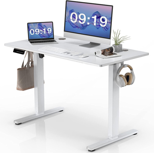 SMUG HEIGHT ADJUSTABLE ELECTRIC STANDING DESK 55 X 24 ERGONOMIC - WHITE SMUG HEIGHT ADJUSTABLE ELECTRIC STANDING DESK 55 X 24 ERGONOMIC - WHITE