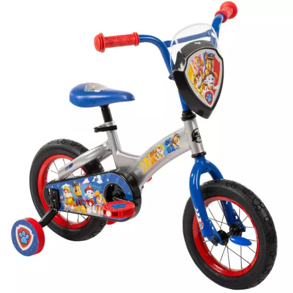 HUFFY PAW PATROL KIDS' BIKE - 12" WHEELS - LED LIGHTS - BLUE New