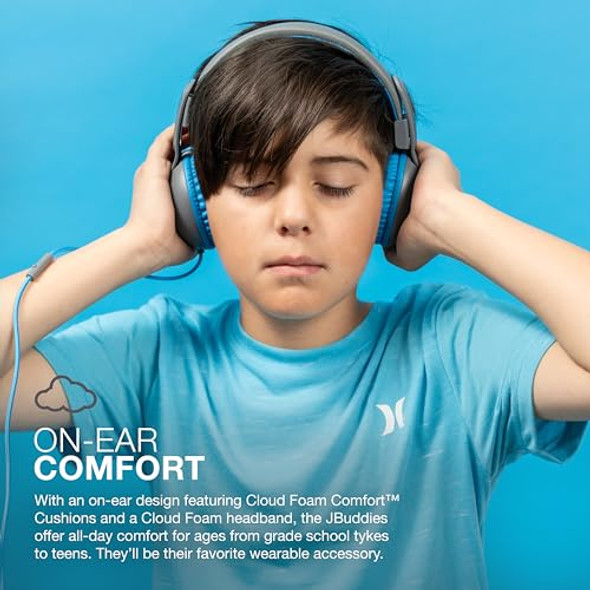 JLAB JBUDDIES STUDIO 2 WIRED KIDS HEADPHONES - GREY/BLUE - HKSTU2RGRYBLU122 New JLAB JBUDDIES STUDIO 2 WIRED KIDS HEADPHONES - GREY/BLUE - HKSTU2RGRYBLU122 New