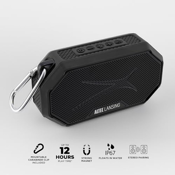 ALTEC LANSING - BLUETOOTH HYDRAMINI 2.0 EVERYTHINGPROOF PORTABLE SPEAKER New