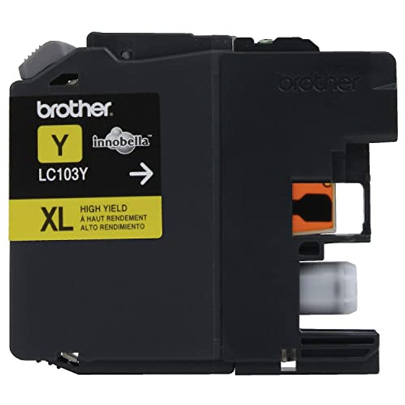 Brother Printer LC103Y High Yield Cartridge Ink, YELLOW New Brother Printer LC103Y High Yield Cartridge Ink, YELLOW New