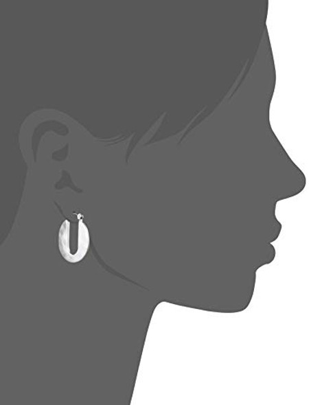 The SAK ER SM Cutout Hoop Earrings, Silver, One Size The SAK ER SM Cutout Hoop Earrings, Silver, One Size