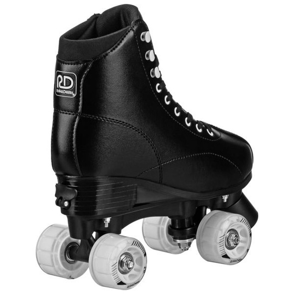 ROLLER DERBY YOUTH ADJUSTABLE ROLLER SKATES LACE-UP PADDED BOOT SHAFT 3-6 BLACK New