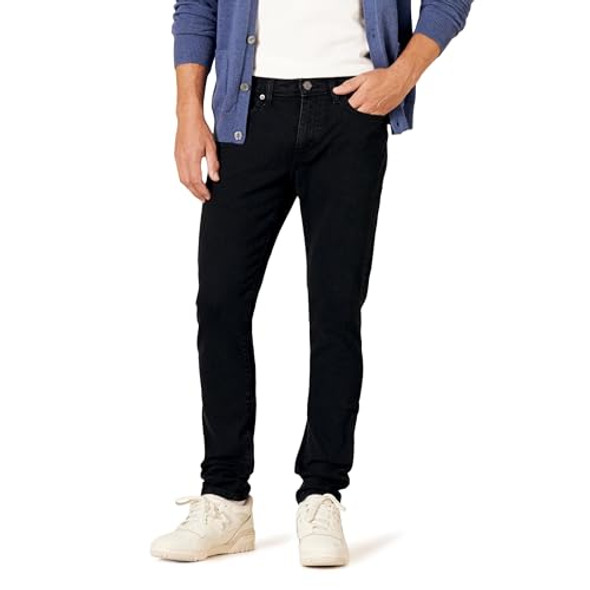 AMAZON ESSENTIALS MEN'S SKINNY-FIT STRETCH JEAN - SIZE 34WX31L - WASHED BLACK New AMAZON ESSENTIALS MEN'S SKINNY-FIT STRETCH JEAN - SIZE 34WX31L - WASHED BLACK New