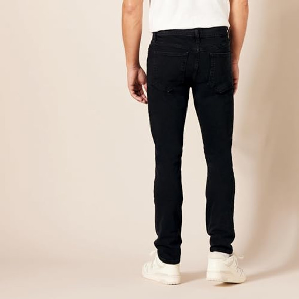 AMAZON ESSENTIALS MEN'S SKINNY-FIT STRETCH JEAN - SIZE 34WX31L - WASHED BLACK New AMAZON ESSENTIALS MEN'S SKINNY-FIT STRETCH JEAN - SIZE 34WX31L - WASHED BLACK New