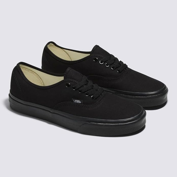 VANS UNISEX-ADULT AUTHENTIC - SIZE: MEN 12 (AU/UK M11) (EU M46) (JP M30) - BLACK VANS UNISEX-ADULT AUTHENTIC - SIZE: MEN 12 (AU/UK M11) (EU M46) (JP M30) - BLACK