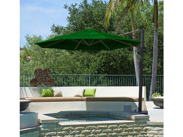 CALIFORNIA UMBRELLA 11' ROUND CANTILEVER UMBRELLA - GREEN CALIFORNIA UMBRELLA 11' ROUND CANTILEVER UMBRELLA - GREEN