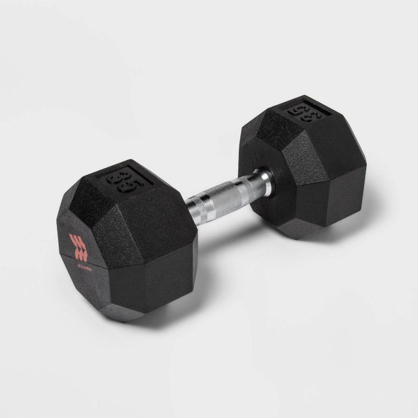 ALL IN MOTION HEX DUMBBELL 35LBS, BLACK ALL IN MOTION HEX DUMBBELL 35LBS, BLACK