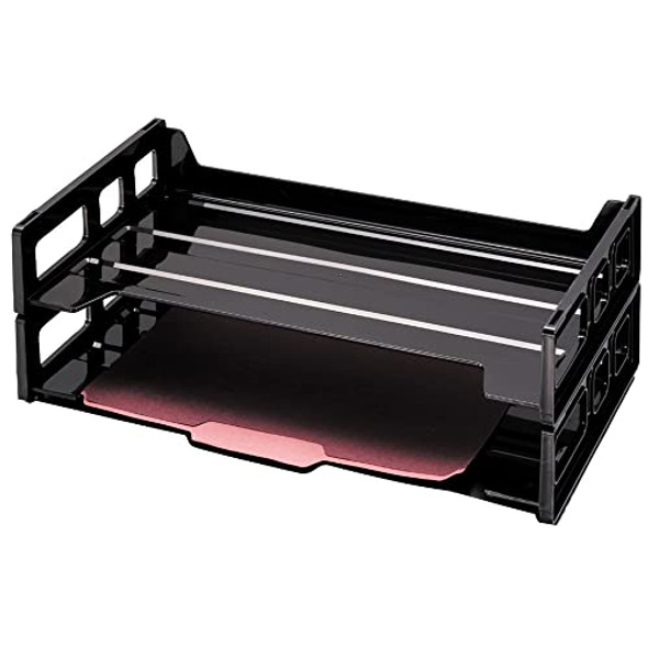 OFFICE DEPOT 30% RECYCLED LEGAL-SIZE DESK TRAYS, 9" X 16 1/4", BLACK, PACK OF 2 New OFFICE DEPOT 30% RECYCLED LEGAL-SIZE DESK TRAYS, 9" X 16 1/4", BLACK, PACK OF 2 New