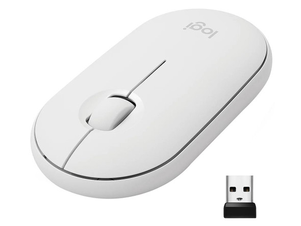 Logitech Bluetooth Optical Slim Mouse 910-006345 White Bluetooth Wireless