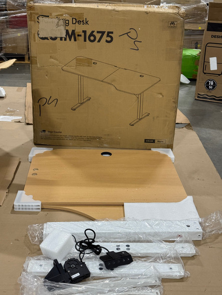 SANODESK EP1 + 160 X 80 CM HEIGHT ADJUSTABLE ELECTRIC STANDING DESK - MAPLE