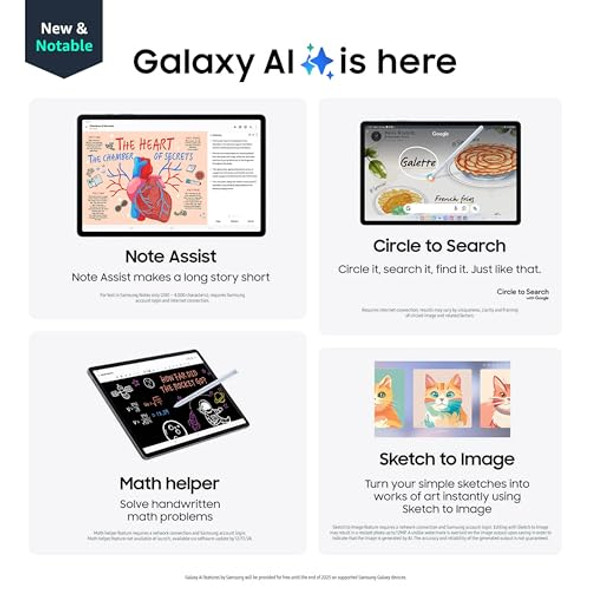 SAMSUNG GALAXY TAB S10+ PLUS 12.4” 512GB ANDROID TABLET SM-X820NZSEXAR - SILVER