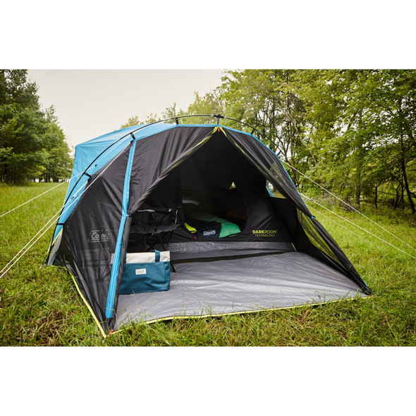 COLEMAN 6-PERSON CARLSBAD DARK ROOM DOME CAMPING TENT WITH SCREEN ROOM - BLUE COLEMAN 6-PERSON CARLSBAD DARK ROOM DOME CAMPING TENT WITH SCREEN ROOM - BLUE