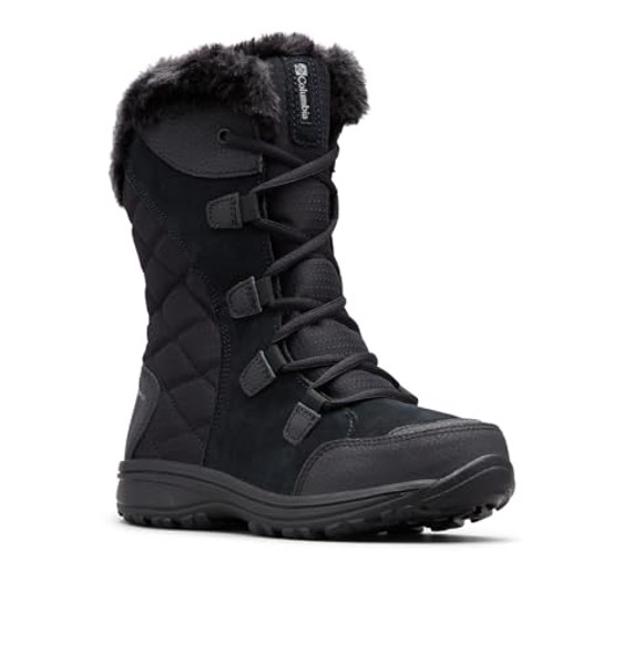 COLUMBIA WOMEN'S ICE MAIDEN II SNOW BOOTS SIZE: WOMEN 7.5 BL1581 Black Grey COLUMBIA WOMEN'S ICE MAIDEN II SNOW BOOTS SIZE: WOMEN 7.5 BL1581 Black Grey