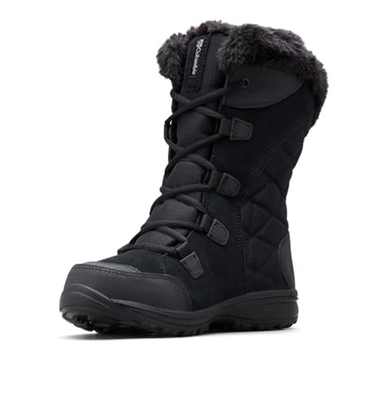 COLUMBIA WOMEN'S ICE MAIDEN II SNOW BOOTS SIZE: WOMEN 7.5 BL1581 Black Grey COLUMBIA WOMEN'S ICE MAIDEN II SNOW BOOTS SIZE: WOMEN 7.5 BL1581 Black Grey