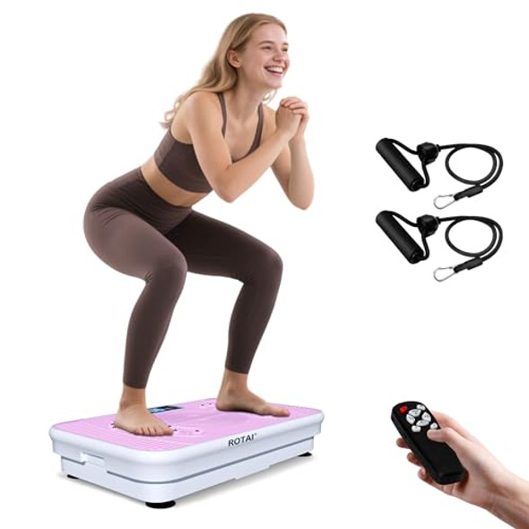 ROTAI SHAKE PLATE VIBRATION EXERCISE MACHINE-LYMPHATIC DRAINAGE - BABY PINK