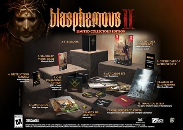 SELECTA PLAY BLASPHEMOUS II LIMITED COLLECTOR'S EDITION NINTENDO SWITCH - MULTI SELECTA PLAY BLASPHEMOUS II LIMITED COLLECTOR'S EDITION NINTENDO SWITCH - MULTI