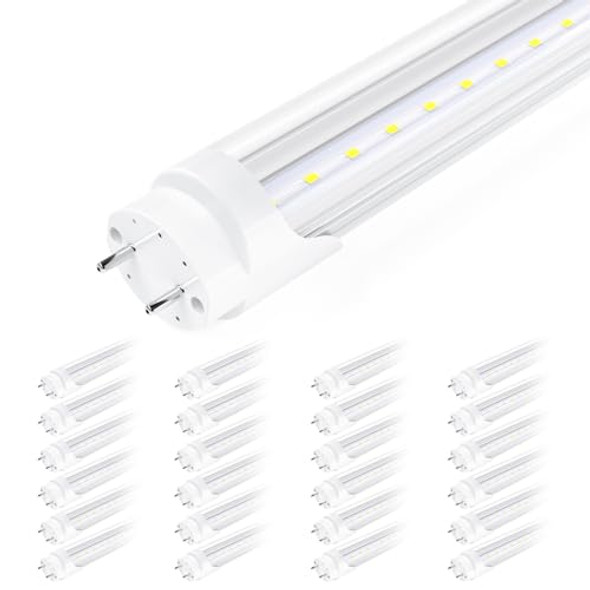 SHINESTAR 24 PACK T8 LED BULBS 4-FOOT 18W 2200LM 5000K DAYLIGHT CLEAR COVER SHINESTAR 24 PACK T8 LED BULBS 4-FOOT 18W 2200LM 5000K DAYLIGHT CLEAR COVER