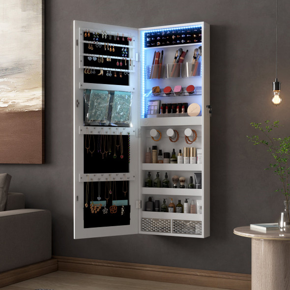 GENERIC 14.6'' WIDE JEWELRY ARMOIRE - WHITE