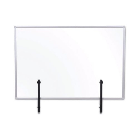 MASTERVISION PROTECTOR SERIES GLASS ALUMINUM DESKTOP DIVIDER 47.2 X 0.16 X 35.4 New MASTERVISION PROTECTOR SERIES GLASS ALUMINUM DESKTOP DIVIDER 47.2 X 0.16 X 35.4 New