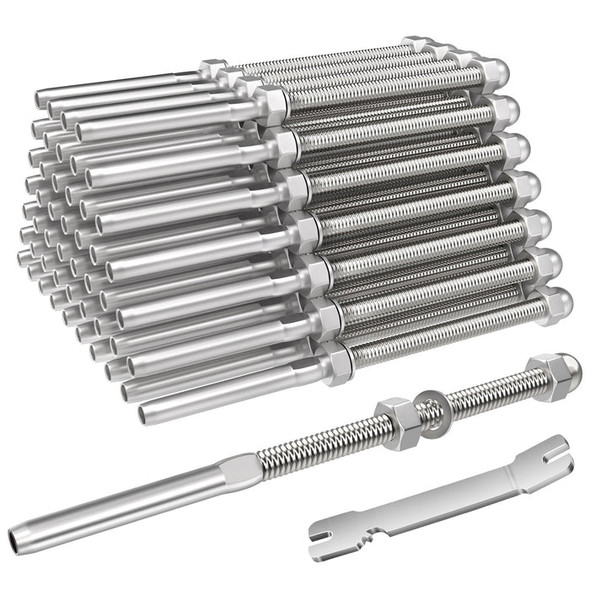 BLIKA 6" Swage Threaded Stud for 1/8" cable railing New BLIKA 6" Swage Threaded Stud for 1/8" cable railing New