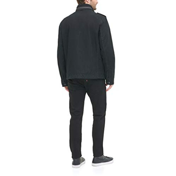 Levi's Men's Washed Cotton Military Jacket - SIZE: MEN XL - BLACK FILLED Levi's Men's Washed Cotton Military Jacket - SIZE: MEN XL - BLACK FILLED