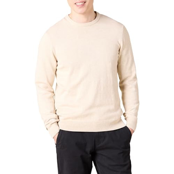 AMAZON ESSENTIALS MEN'S LONG-SLEEVE CREWNECK SWEATER, 100% COTTON - SIZE: L New AMAZON ESSENTIALS MEN'S LONG-SLEEVE CREWNECK SWEATER, 100% COTTON - SIZE: L New