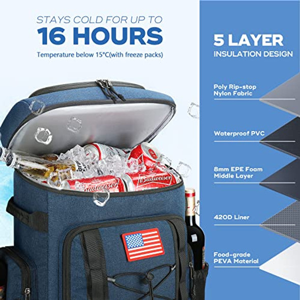 Maelstrom Cooler Backpack 50 Can Insulated Soft Backpack Portable Lightweight New Maelstrom Cooler Backpack 50 Can Insulated Soft Backpack Portable Lightweight New