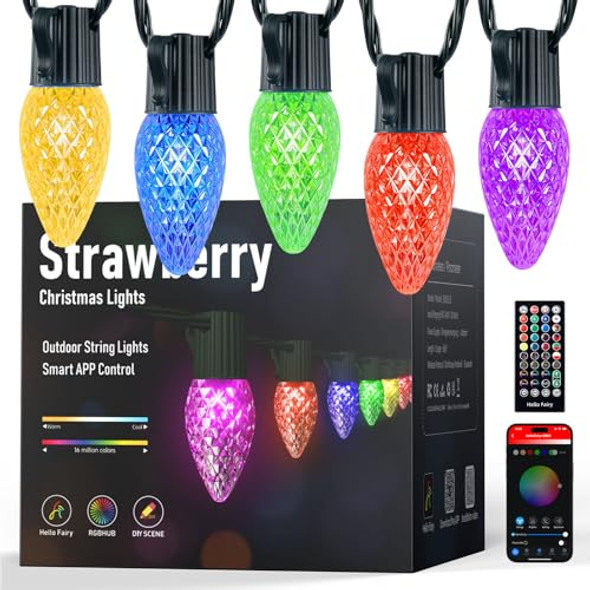 MINETOM SMART C9 CHRISTMAS LIGHTS OUTDOOR 150 LED 164FT MULTI - MULTI MINETOM SMART C9 CHRISTMAS LIGHTS OUTDOOR 150 LED 164FT MULTI - MULTI