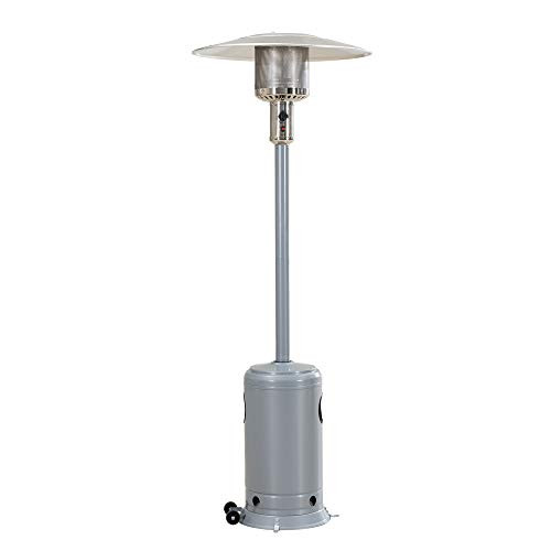 SUNJOY FREESTANDING POWDER COATED PROPANE PATIO HEATER A3060006402 - GREY