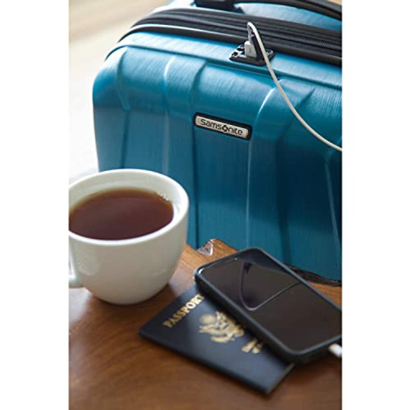 SAMSIONITE CENTRIC 2 HARDSIDE EXPANDABLE CARRY-ON 20" - CARIBBEAN BLUE SAMSIONITE CENTRIC 2 HARDSIDE EXPANDABLE CARRY-ON 20" - CARIBBEAN BLUE