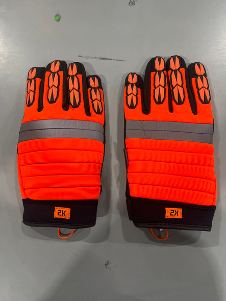 BOSS HIGH-VIS INSULATED PADDED GLOVES SIZE 2X - ORANGE/BLACK BOSS HIGH-VIS INSULATED PADDED GLOVES SIZE 2X - ORANGE/BLACK