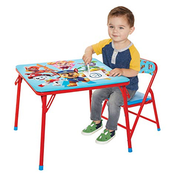 JAKKS PACIFIC PAW PATROL TABLE AND CHAIR FURNITURE SET FOR KIDS - RED/BLUE JAKKS PACIFIC PAW PATROL TABLE AND CHAIR FURNITURE SET FOR KIDS - RED/BLUE