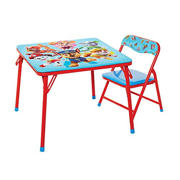 JAKKS PACIFIC PAW PATROL TABLE AND CHAIR FURNITURE SET FOR KIDS - RED/BLUE JAKKS PACIFIC PAW PATROL TABLE AND CHAIR FURNITURE SET FOR KIDS - RED/BLUE