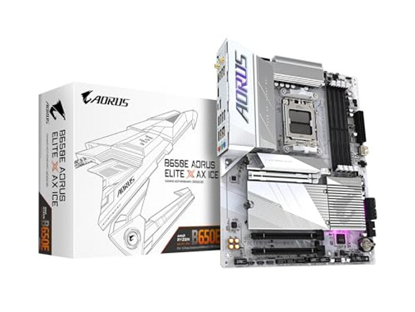 GIGABYTE B650E AORUS ELITE X AX ICE AM5 MOTHERBOARD 5YR WTY DDR5 GIGABYTE B650E AORUS ELITE X AX ICE AM5 MOTHERBOARD 5YR WTY DDR5